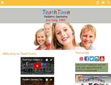 Tablet Screenshot of mytoothtown.com